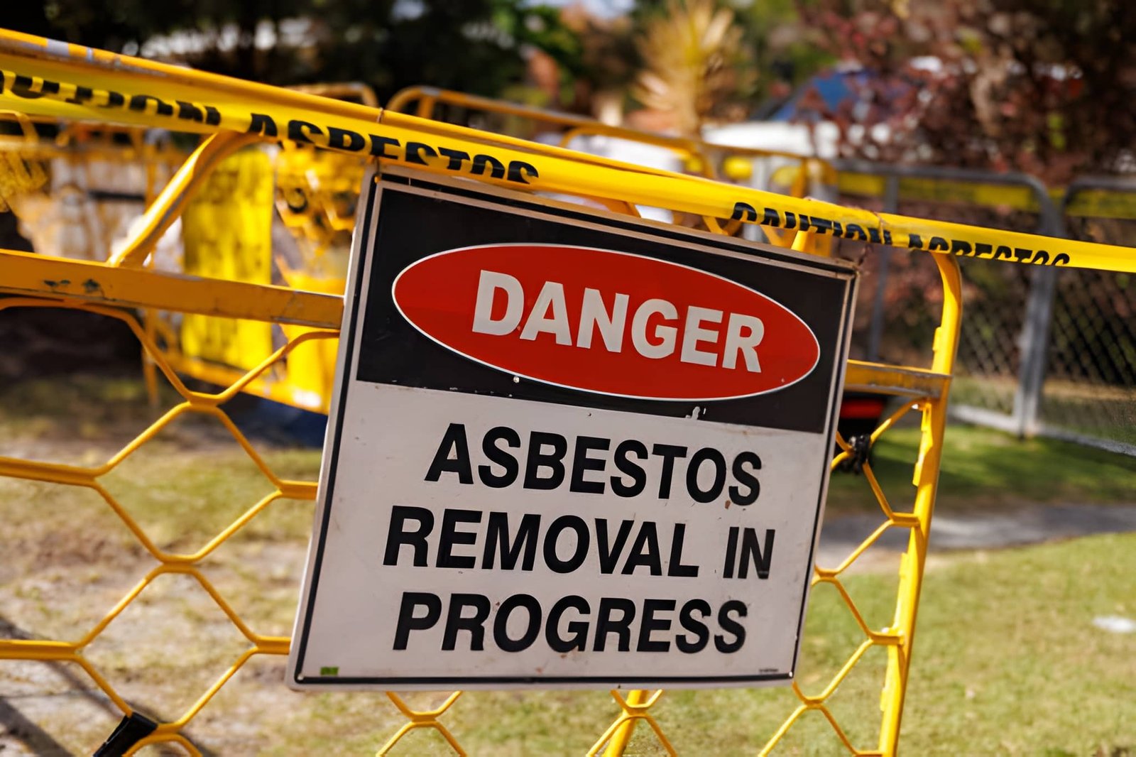 Asbestos removal sign asbestos removal sign
