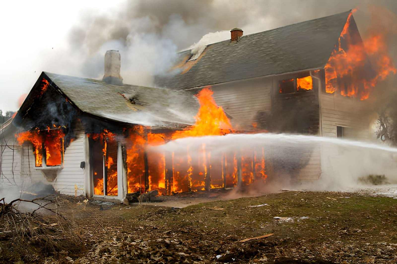 Warehouse fire cleanup in Hauppauge
