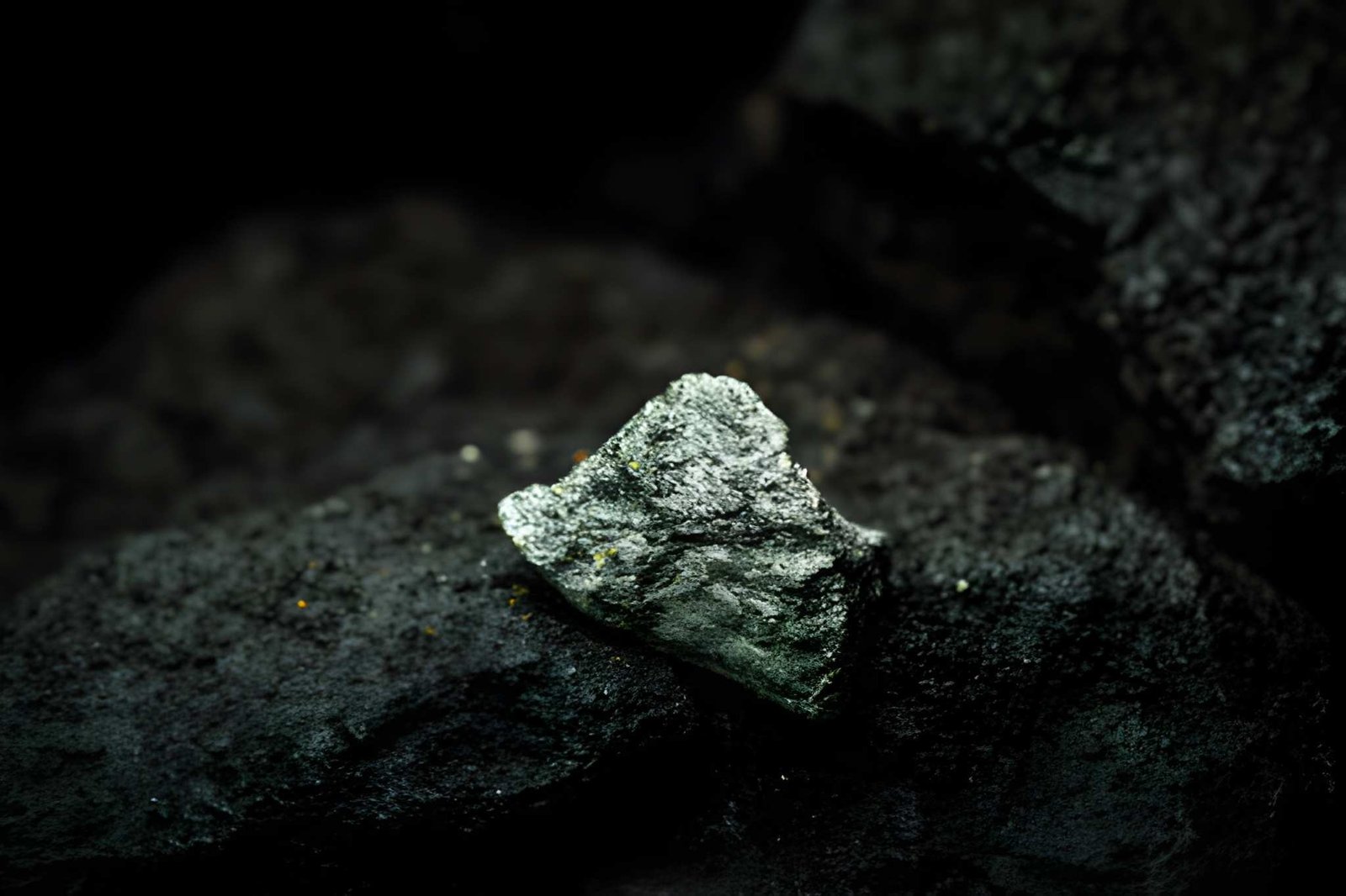 Graphite ore in mine mining concept mineral extraction