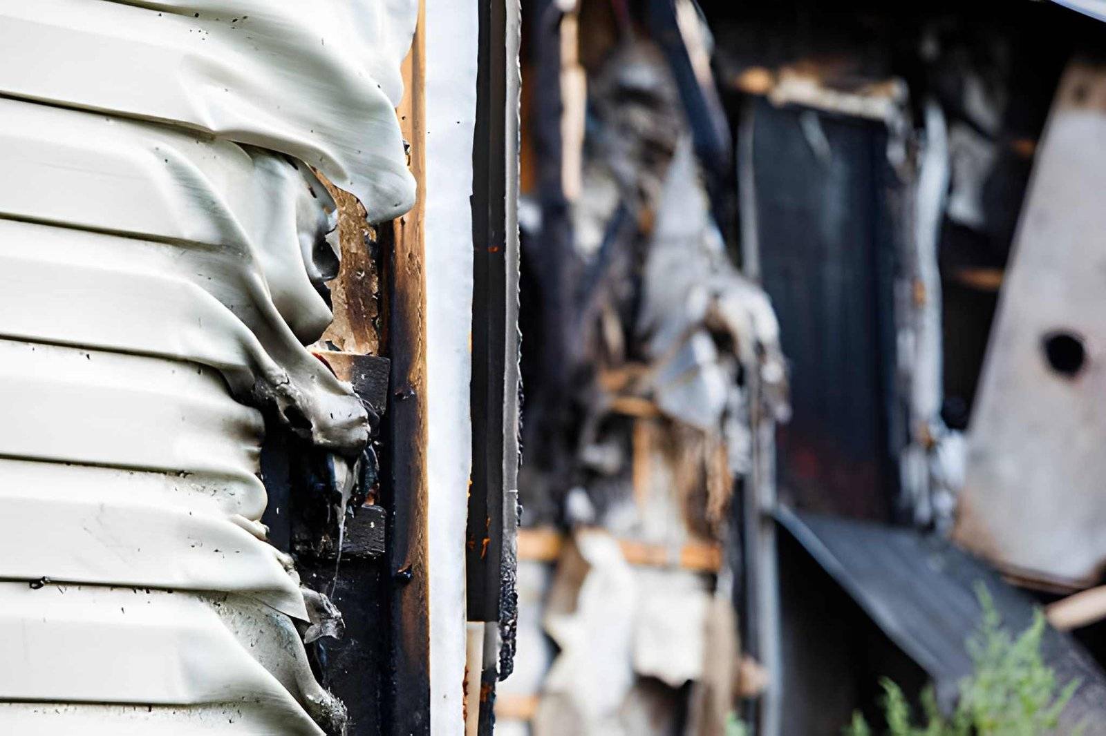 Garage fire cleanup in Centereach